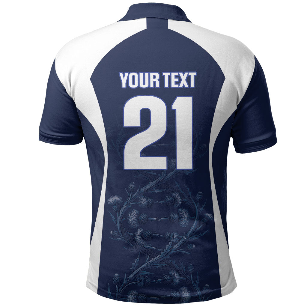 2026 Autumn Rugby Nations Scotland Custom Polo Shirt Scottish Thistle DNA Sporty