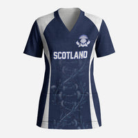 2026 Autumn Rugby Nations Scotland Custom Scrub Top Scottish Thistle DNA Sporty