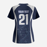 2026 Autumn Rugby Nations Scotland Custom Scrub Top Scottish Thistle DNA Sporty