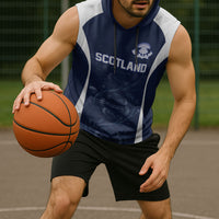 2026 Autumn Rugby Nations Scotland Custom Sleeveless Hoodie Scottish Thistle DNA Sporty