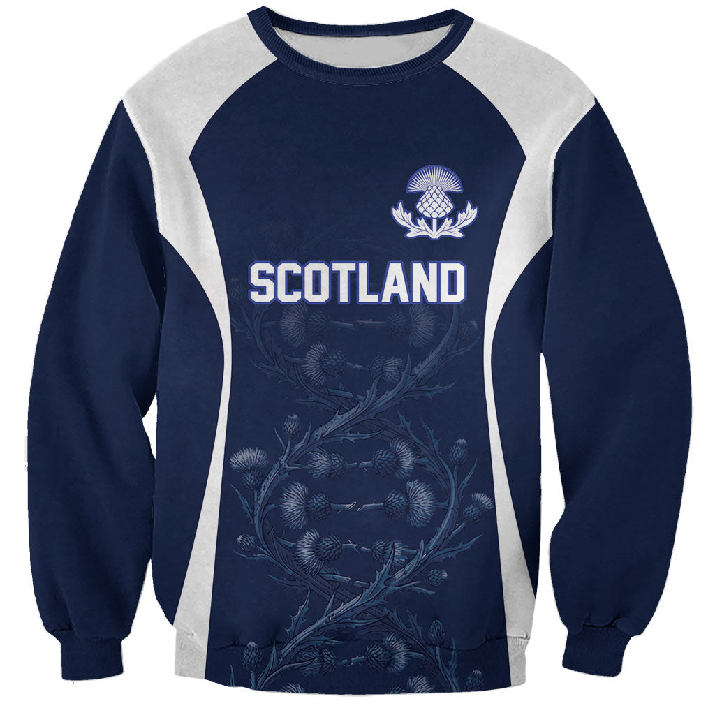 2026 Autumn Rugby Nations Scotland Custom Sweatshirt Scottish Thistle DNA Sporty