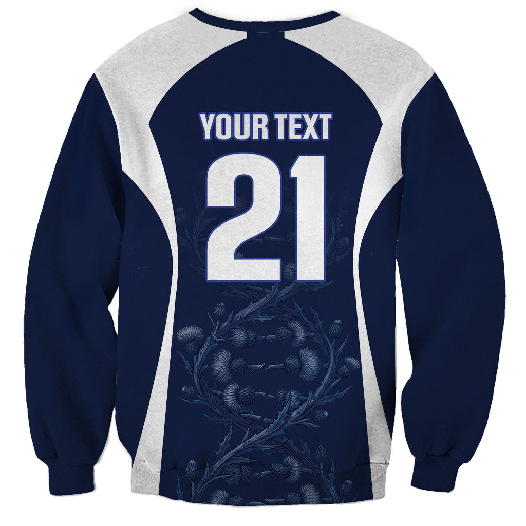 2026 Autumn Rugby Nations Scotland Custom Sweatshirt Scottish Thistle DNA Sporty