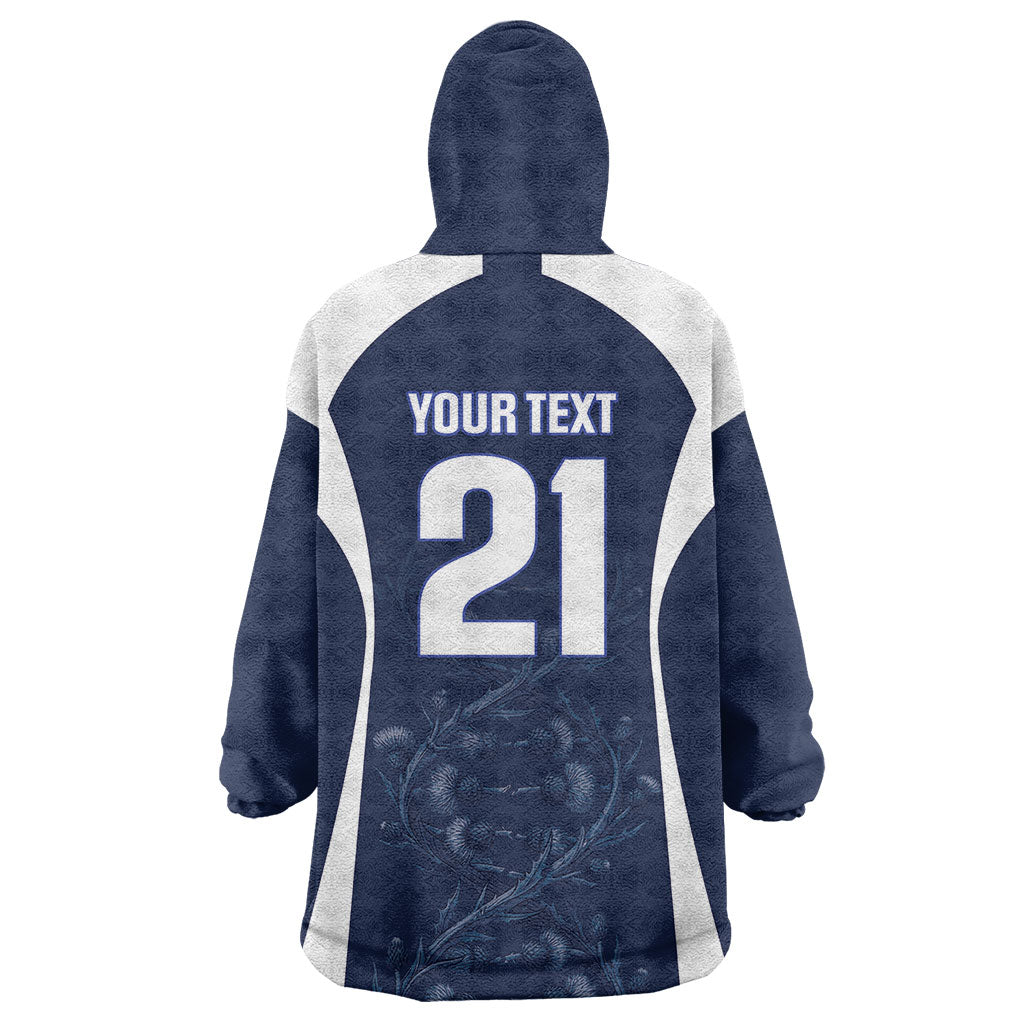 2026 Autumn Rugby Nations Scotland Custom Wearable Blanket Hoodie Scottish Thistle DNA Sporty