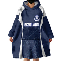 2026 Autumn Rugby Nations Scotland Custom Wearable Blanket Hoodie Scottish Thistle DNA Sporty