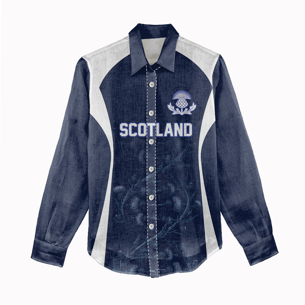 2026 Autumn Rugby Nations Scotland Custom Women Casual Shirt Scottish Thistle DNA Sporty