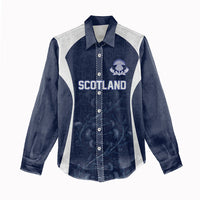 2026 Autumn Rugby Nations Scotland Custom Women Casual Shirt Scottish Thistle DNA Sporty