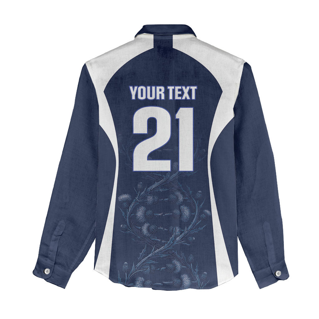 2026 Autumn Rugby Nations Scotland Custom Women Casual Shirt Scottish Thistle DNA Sporty