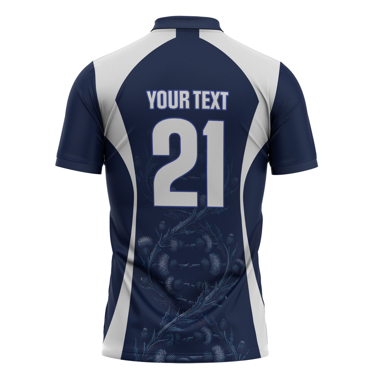 2026 Autumn Rugby Nations Scotland Custom Zipper Polo Shirt Scottish Thistle DNA Sporty