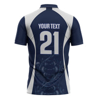 2026 Autumn Rugby Nations Scotland Custom Zipper Polo Shirt Scottish Thistle DNA Sporty