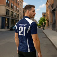 2026 Autumn Rugby Nations Scotland Custom Zipper Polo Shirt Scottish Thistle DNA Sporty