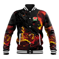 2026 Autumn Rugby Nations Wales Custom Baseball Jacket Black Cymru Welsh Dragon