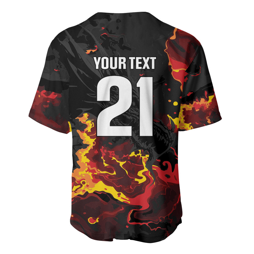 2026 Autumn Rugby Nations Wales Custom Baseball Jersey Black Cymru Welsh Dragon