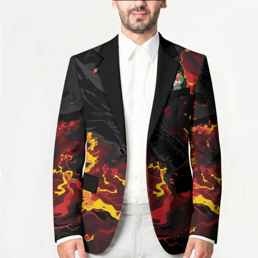 2026 Autumn Rugby Nations Wales Custom Blazer Black Cymru Welsh Dragon
