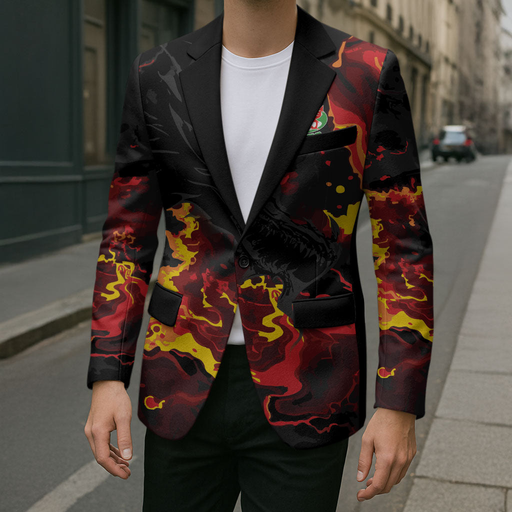 2026 Autumn Rugby Nations Wales Custom Blazer Black Cymru Welsh Dragon