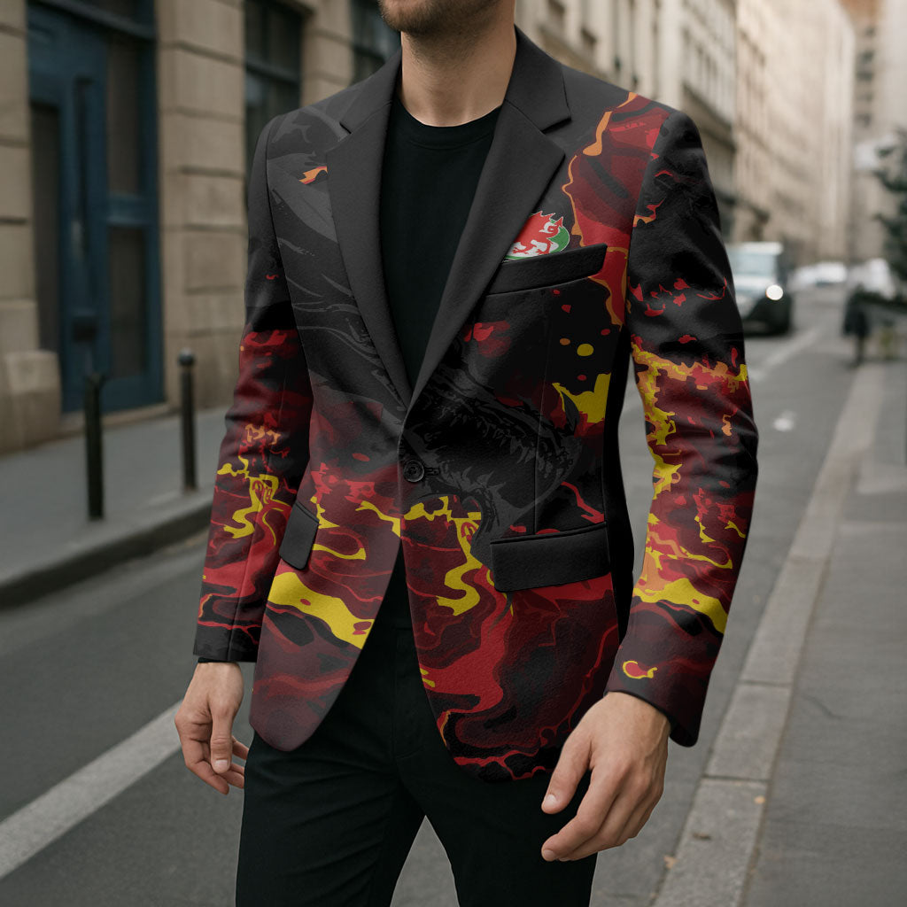 2026 Autumn Rugby Nations Wales Custom Blazer Black Cymru Welsh Dragon