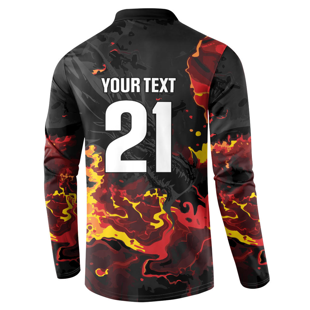 2026 Autumn Rugby Nations Wales Custom Button Sweatshirt Black Cymru Welsh Dragon