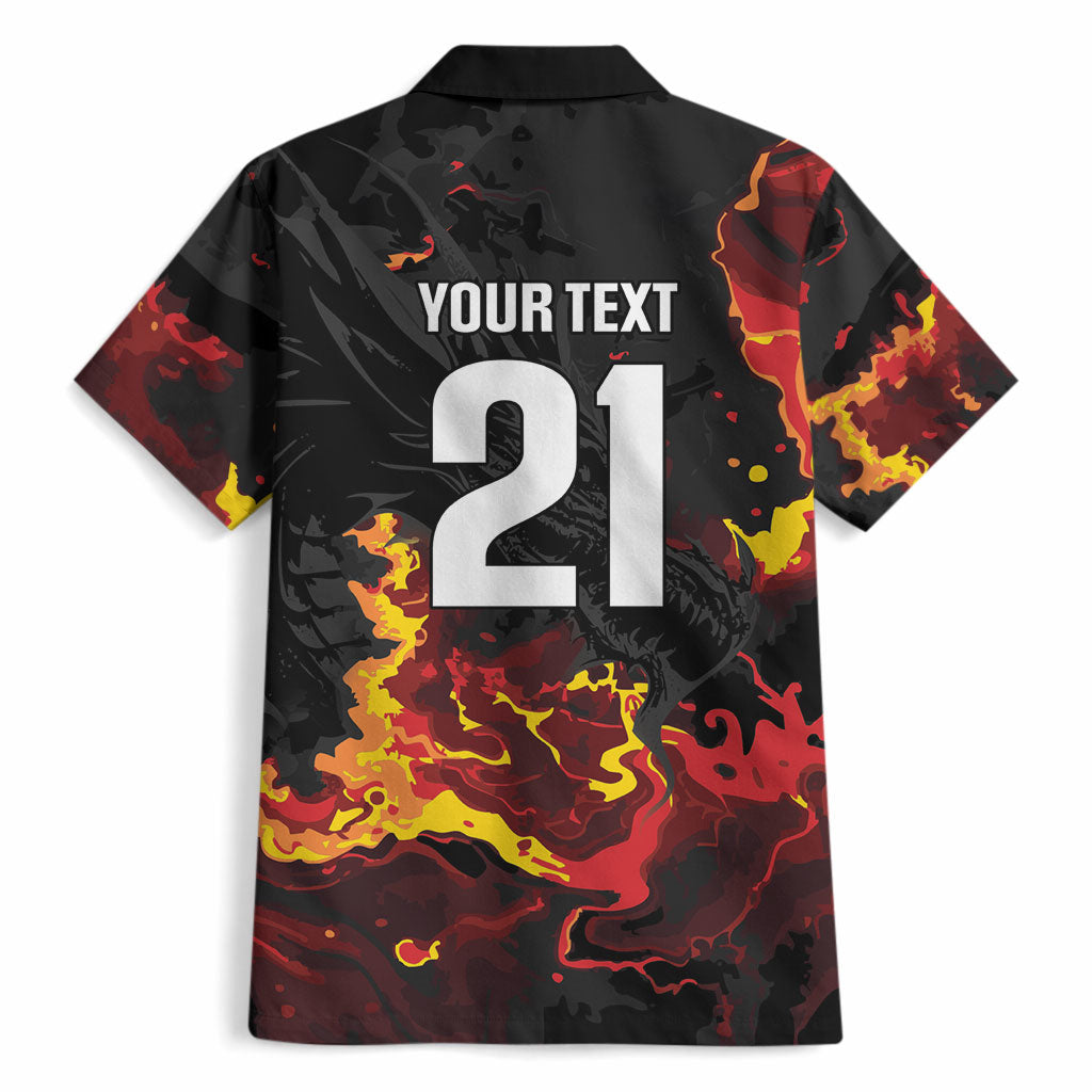 2026 Autumn Rugby Nations Wales Custom Hawaiian Shirt Black Cymru Welsh Dragon