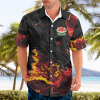 2026 Autumn Rugby Nations Wales Custom Hawaiian Shirt Black Cymru Welsh Dragon