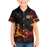 2026 Autumn Rugby Nations Wales Custom Hawaiian Shirt Black Cymru Welsh Dragon