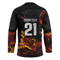 2026 Autumn Rugby Nations Wales Custom Hockey Jersey Black Cymru Welsh Dragon