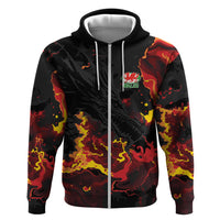 2026 Autumn Rugby Nations Wales Custom Hoodie Black Cymru Welsh Dragon