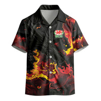2026 Autumn Rugby Nations Wales Custom Kid Hawaiian Shirt Black Cymru Welsh Dragon