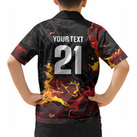 2026 Autumn Rugby Nations Wales Custom Kid Hawaiian Shirt Black Cymru Welsh Dragon