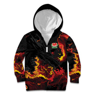 2026 Autumn Rugby Nations Wales Custom Kid Hoodie Black Cymru Welsh Dragon