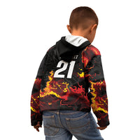 2026 Autumn Rugby Nations Wales Custom Kid Hoodie Black Cymru Welsh Dragon