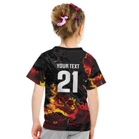 2026 Autumn Rugby Nations Wales Custom Kid T Shirt Black Cymru Welsh Dragon