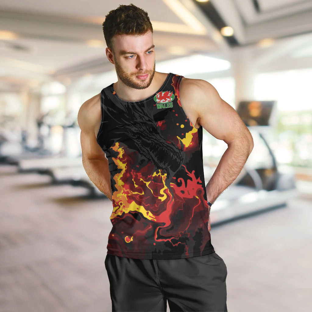 2026 Autumn Rugby Nations Wales Custom Men Tank Top Black Cymru Welsh Dragon