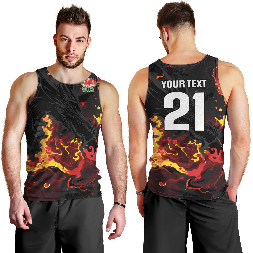 2026 Autumn Rugby Nations Wales Custom Men Tank Top Black Cymru Welsh Dragon
