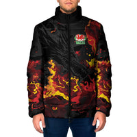 2026 Autumn Rugby Nations Wales Custom Padded Jacket Black Cymru Welsh Dragon