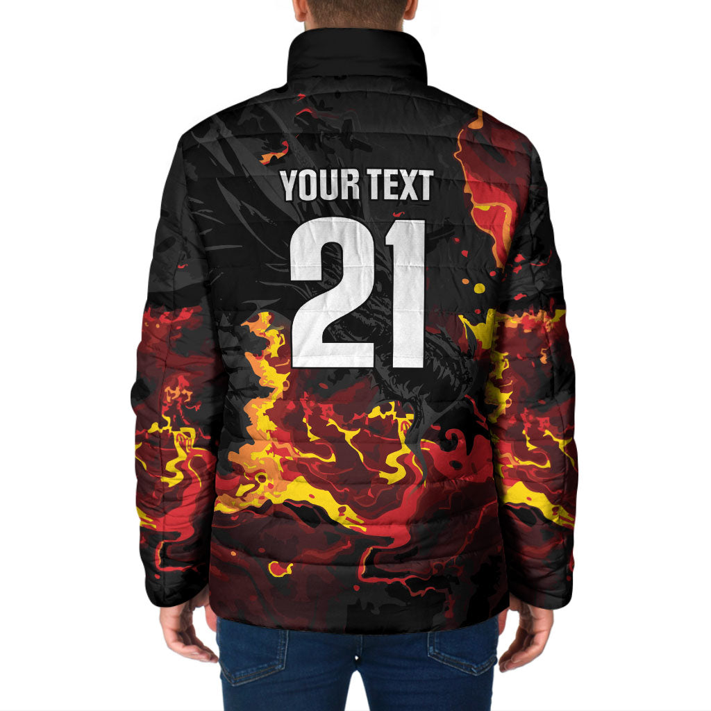 2026 Autumn Rugby Nations Wales Custom Padded Jacket Black Cymru Welsh Dragon