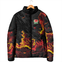2026 Autumn Rugby Nations Wales Custom Padded Jacket Black Cymru Welsh Dragon