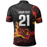 2026 Autumn Rugby Nations Wales Custom Polo Shirt Black Cymru Welsh Dragon