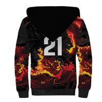 2026 Autumn Rugby Nations Wales Custom Sherpa Hoodie Black Cymru Welsh Dragon