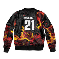 2026 Autumn Rugby Nations Wales Custom Sleeve Zip Bomber Jacket Black Cymru Welsh Dragon