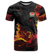 2026 Autumn Rugby Nations Wales Custom T Shirt Black Cymru Welsh Dragon