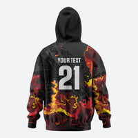 2026 Autumn Rugby Nations Wales Custom Zip Hoodie Black Cymru Welsh Dragon