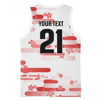 2026 Autumn Rugby Nations Japan Custom Basketball Jersey White Sakura Japanese Asanoha Seigaiha