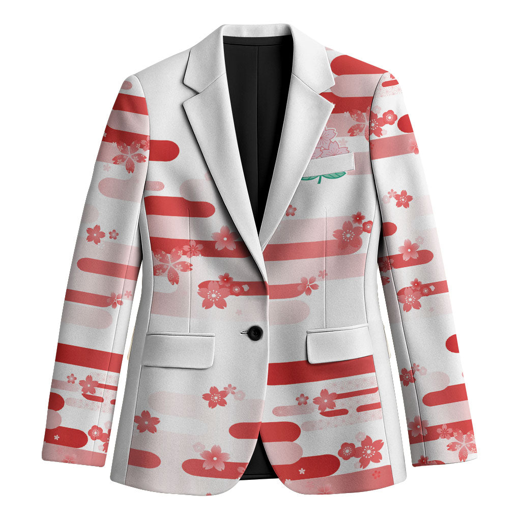 2026 Autumn Rugby Nations Japan Custom Blazer White Sakura Japanese Asanoha Seigaiha