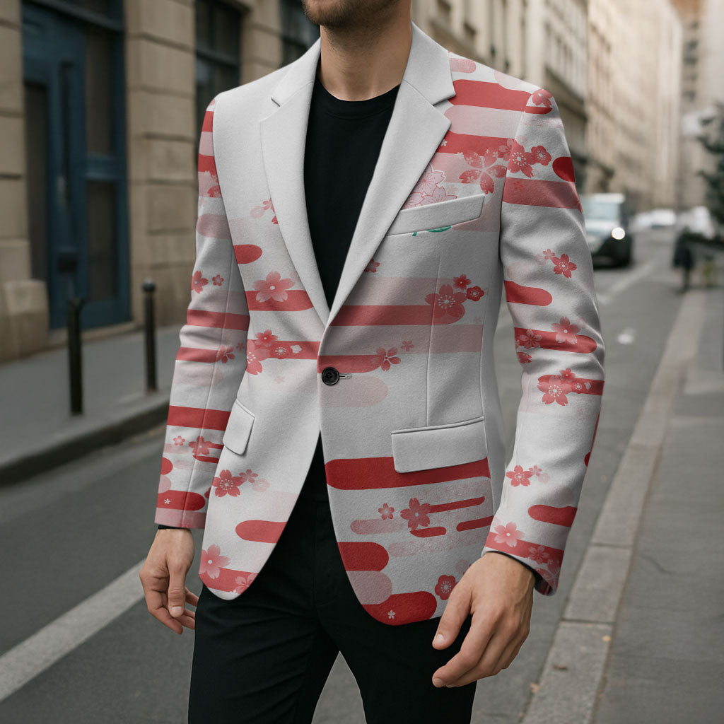 2026 Autumn Rugby Nations Japan Custom Blazer White Sakura Japanese Asanoha Seigaiha