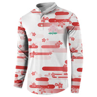 2026 Autumn Rugby Nations Japan Custom Button Sweatshirt White Sakura Japanese Asanoha Seigaiha