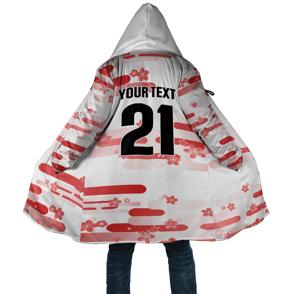 2026 Autumn Rugby Nations Japan Custom Cloak White Sakura Japanese Asanoha Seigaiha