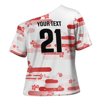 2026 Autumn Rugby Nations Japan Custom Cross Shoulder Shirt White Sakura Japanese Asanoha Seigaiha