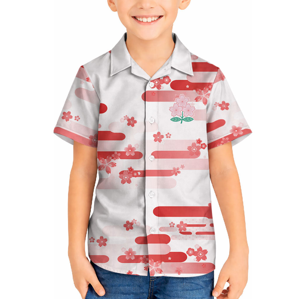 2026 Autumn Rugby Nations Japan Custom Hawaiian Shirt White Sakura Japanese Asanoha Seigaiha