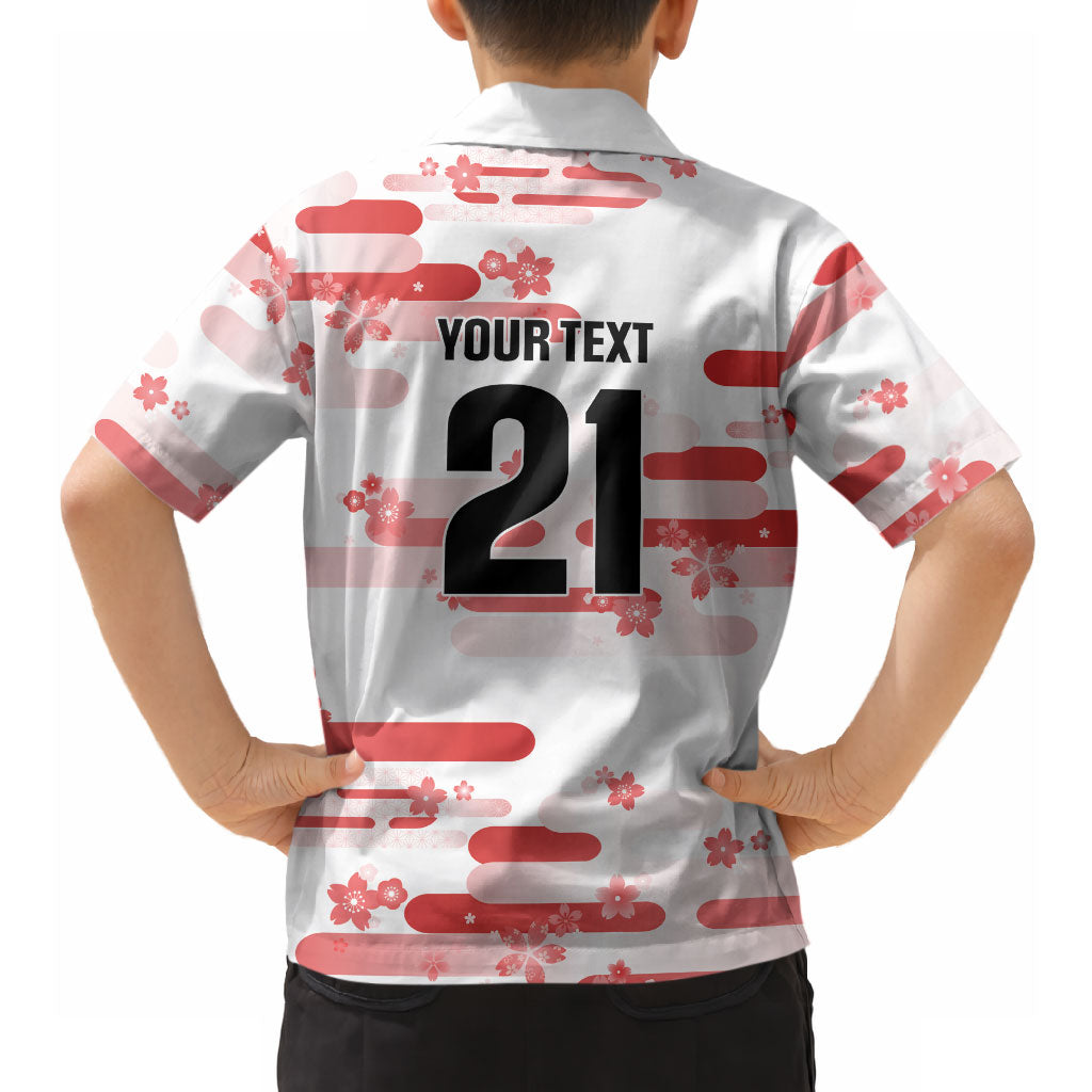 2026 Autumn Rugby Nations Japan Custom Hawaiian Shirt White Sakura Japanese Asanoha Seigaiha