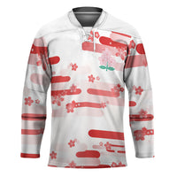 2026 Autumn Rugby Nations Japan Custom Hockey Jersey White Sakura Japanese Asanoha Seigaiha