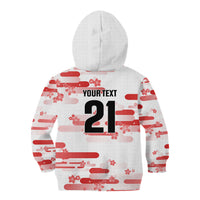 2026 Autumn Rugby Nations Japan Custom Kid Hoodie White Sakura Japanese Asanoha Seigaiha